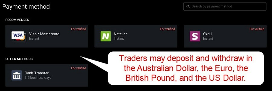 Quadcode Markets Deposits Quadcode Markets Deposits